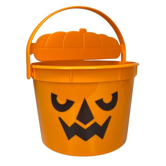McDonalds HALLOWEEN BUCKET 2022 Orange Pumpkin Happy Meal MCPUNKIN - Picture 1 of 5